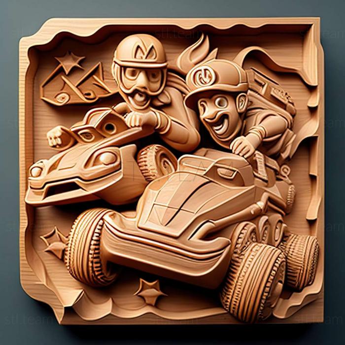 3D model Mario Kart Tour game (STL)